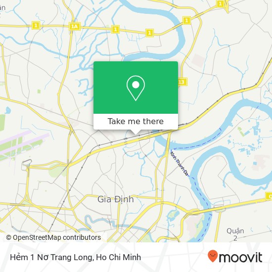 Hẻm 1 Nơ Trang Long map