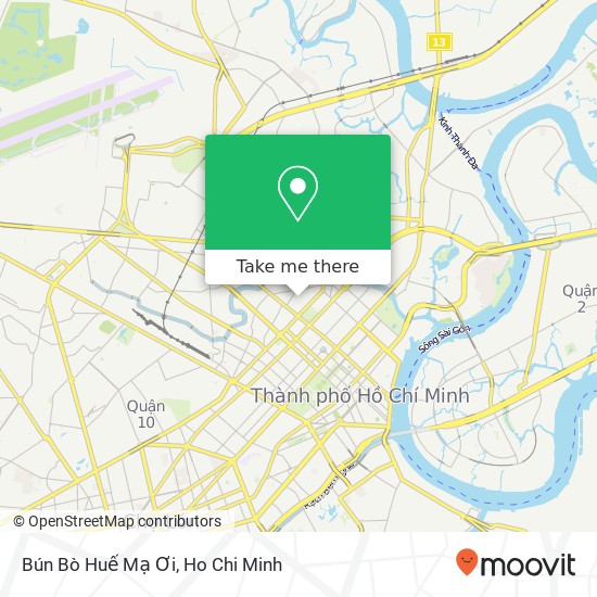 Bún Bò Huế Mạ Ơi map