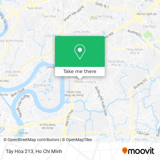 Tây Hòa 213 map