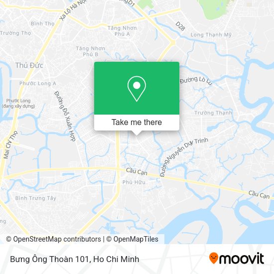 Bưng Ông Thoàn 101 map