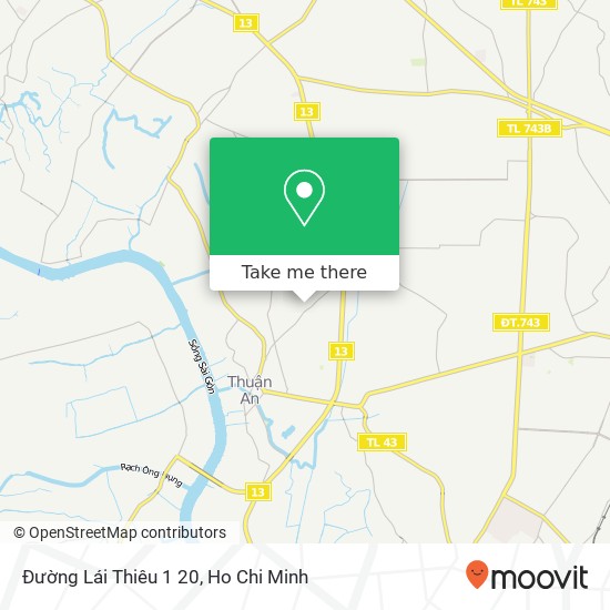 Đường Lái Thiêu 1 20 map