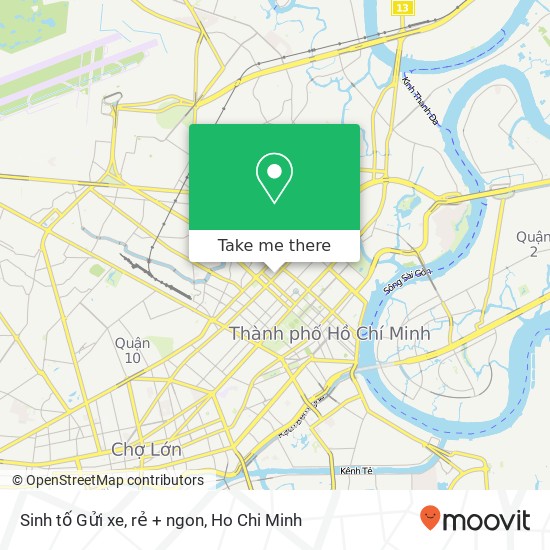 Sinh tố Gửi xe, rẻ + ngon map