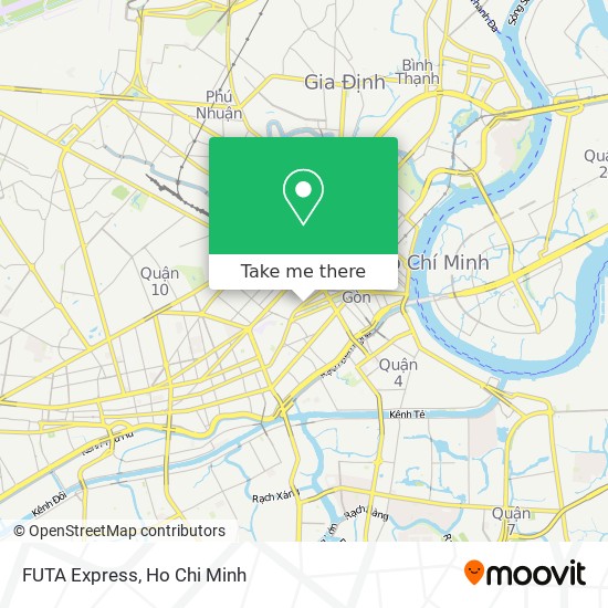 FUTA Express map