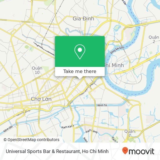 Universal Sports Bar & Restaurant map