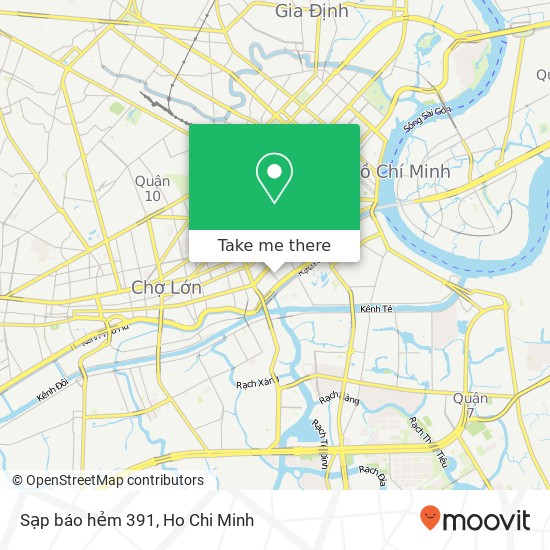 Sạp báo hẻm 391 map