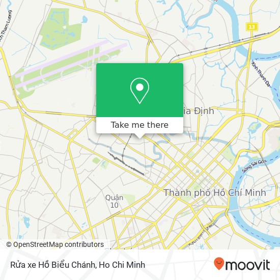 Rửa xe Hồ Biểu Chánh map