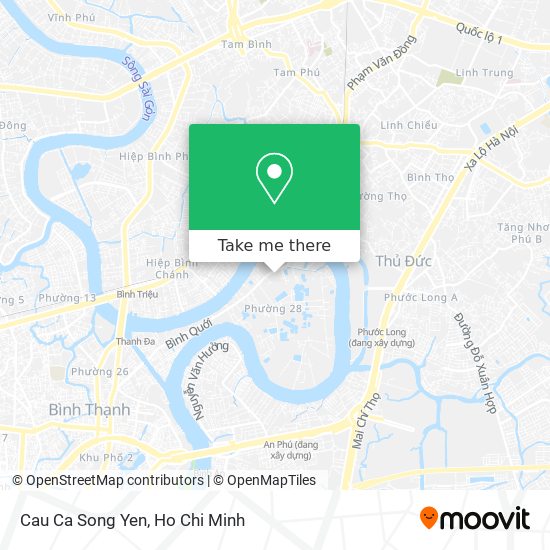 Cau Ca Song Yen map