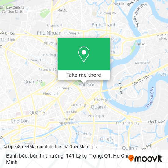 Bánh bèo, bún thịt nướng, 141 Lý tự Trọng, Q1 map