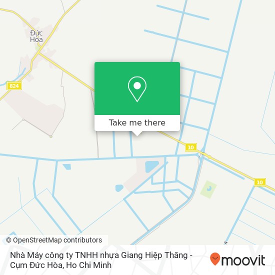 Nhà Máy công ty TNHH nhựa Giang Hiệp Thăng - Cụm Đức Hòa map