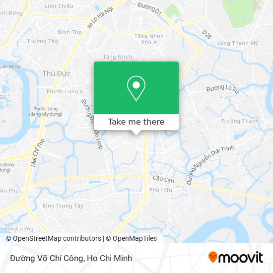 Đường Võ Chí Công map