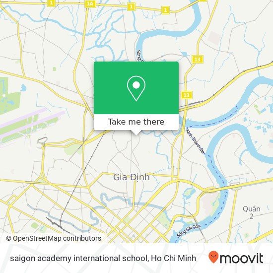 saigon academy international school map