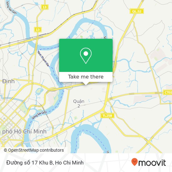 Đường số 17 Khu B map