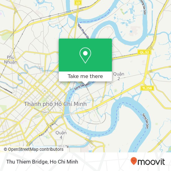 Thu Thiem Bridge map