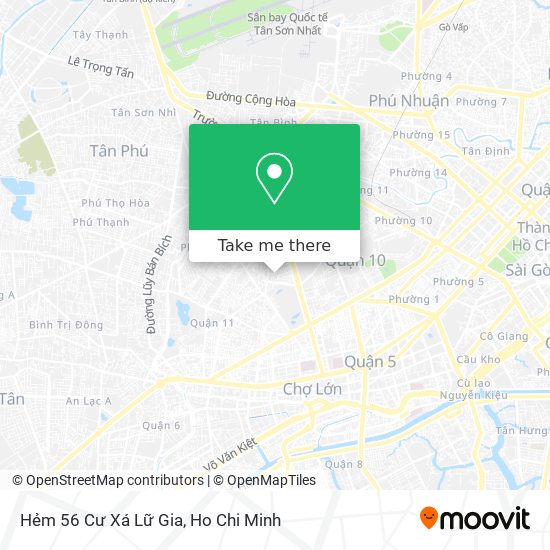 Hẻm 56 Cư Xá Lữ Gia map