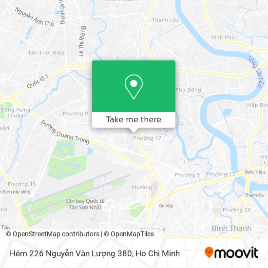 Hẻm 226 Nguyễn Văn Lượng 380 map