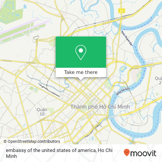 embassy of the united states of america map