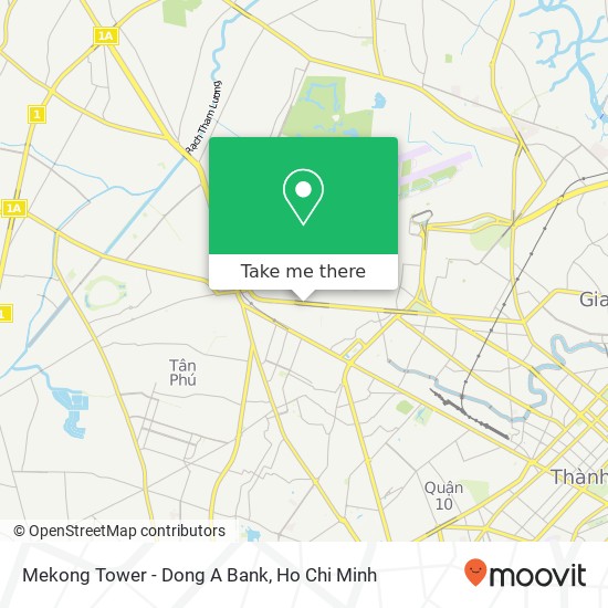 Mekong Tower - Dong A Bank map