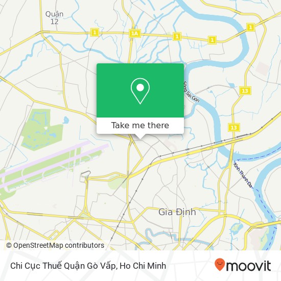 Chi Cục Thuế Quận Gò Vấp map