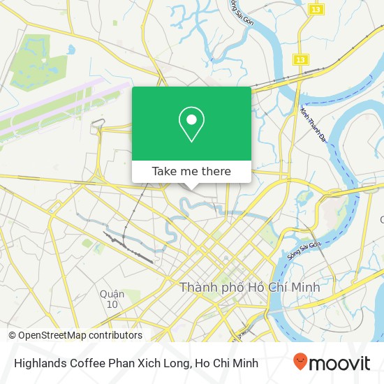 Highlands Coffee Phan Xich Long map