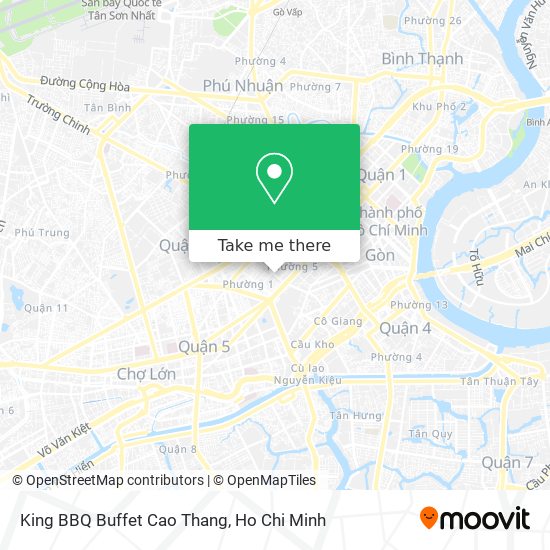 King BBQ Buffet Cao Thang map