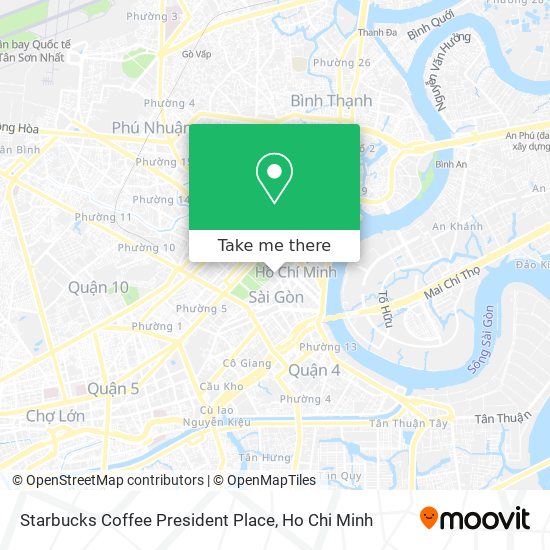 Starbucks Coffee President Place map