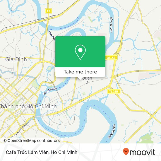 Cafe Trúc Lâm Viên map