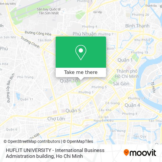 HUFLIT UNIVERSITY - International Business Admistration building map