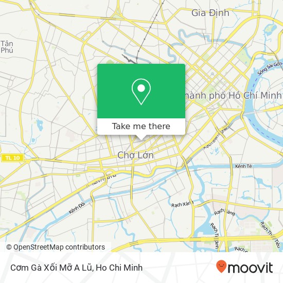 Cơm Gà Xối Mỡ A Lũ map