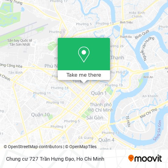 Chung cư 727 Trần Hưng Đạo map