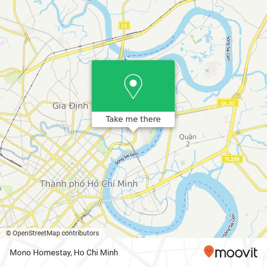 Mono Homestay map