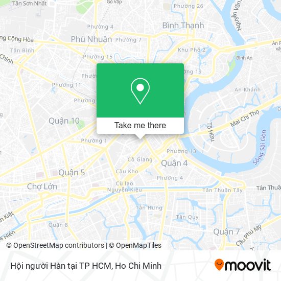 Hội người Hàn tại TP HCM map