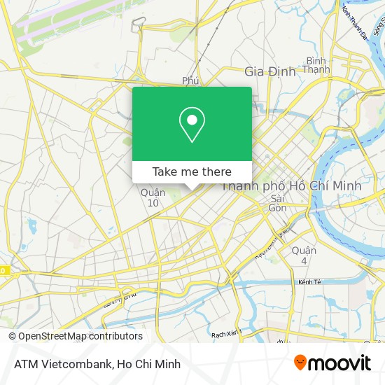 ATM Vietcombank map