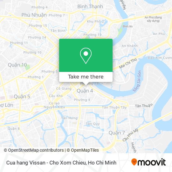 Cua hang Vissan - Cho Xom Chieu map