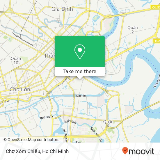 Chợ Xóm Chiếu map