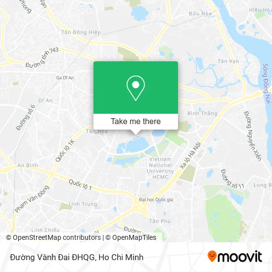 Đường Vành Đai ĐHQG map