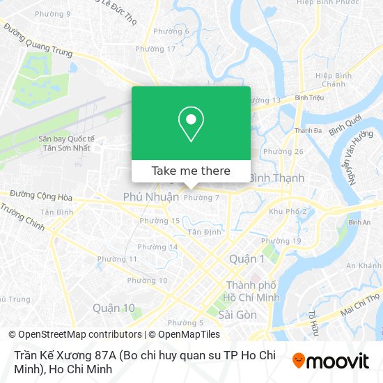 Trần Kế Xương 87A (Bo chi huy quan su TP Ho Chi Minh) map