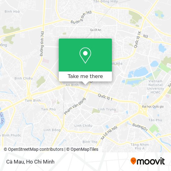 Cà Mau map