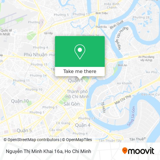 Nguyễn Thị Minh Khai 16a map