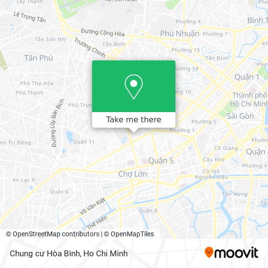 Chung cư Hòa Bình map