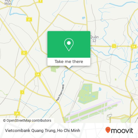 Vietcombank Quang Trung map