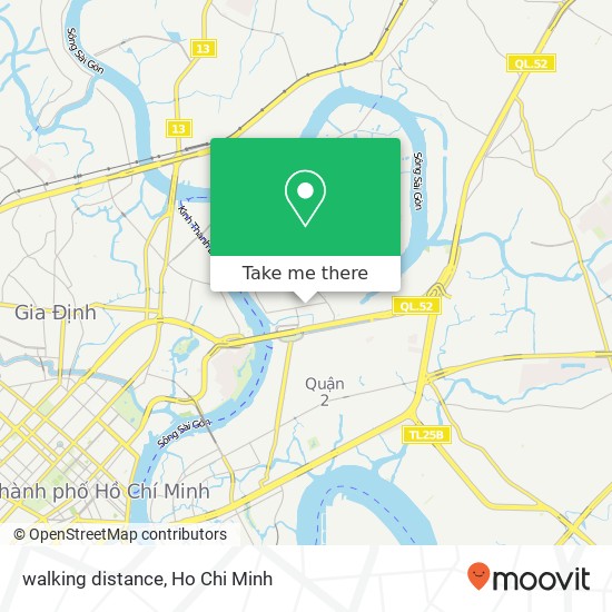 walking distance map