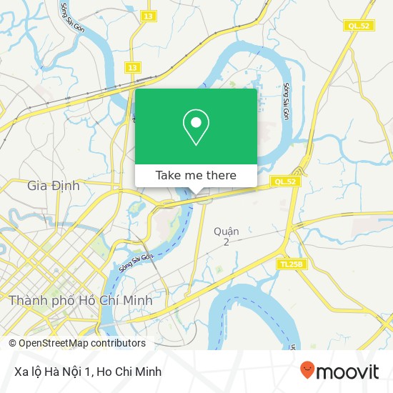 Xa lộ Hà Nội 1 map