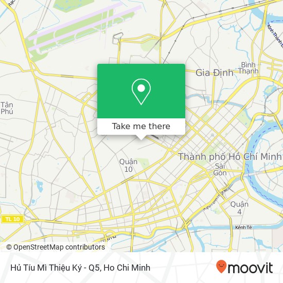 Hủ Tíu Mì Thiệu Ký - Q5 map