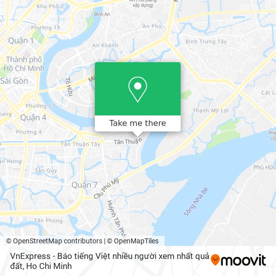 VnExpress - Báo tiếng Việt nhiều người xem nhất quả đất map