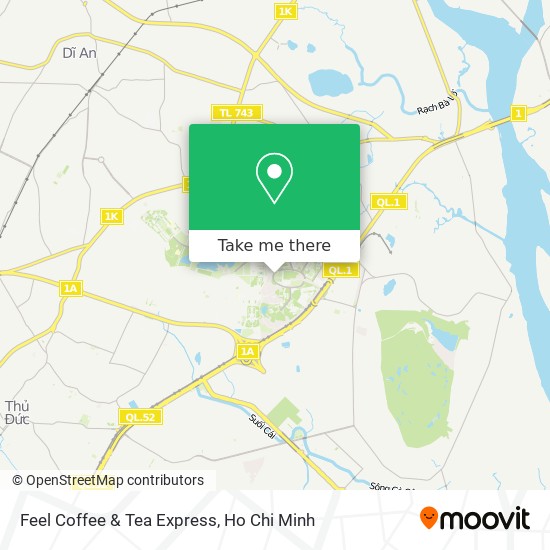 Feel Coffee & Tea Express map