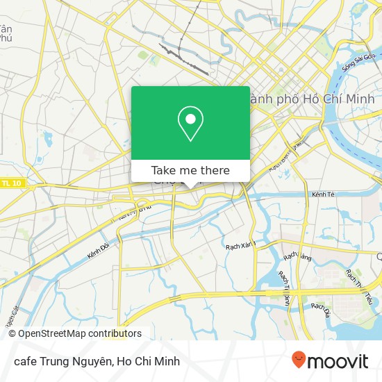 cafe Trung Nguyên map
