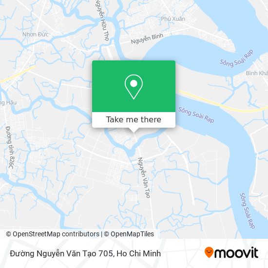 Đường Nguyễn Văn Tạo 705 map