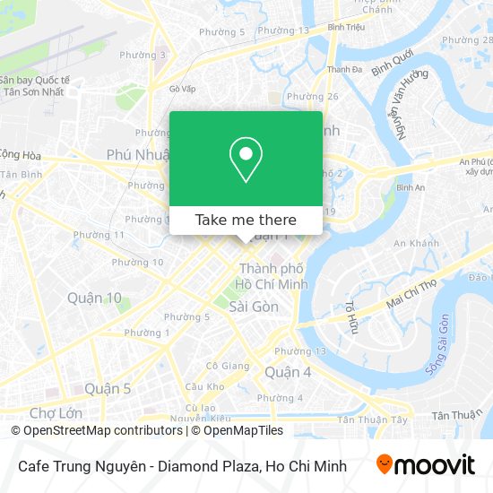 Cafe Trung Nguyên - Diamond Plaza map