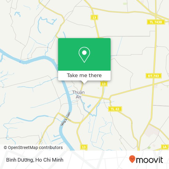 Bình Dương map