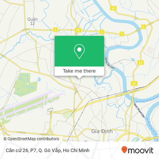 Căn cứ 26, P7, Q. Gò Vấp map